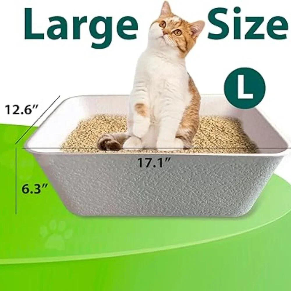 Disposable Litter Boxes for Cats Baking Soda Effect and Maximum Odor Control(5)